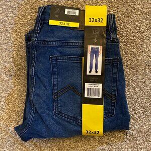 NWT Urban Star Men's Stretch Slim Fit Jeans, Light Blue, Size 32 X 32